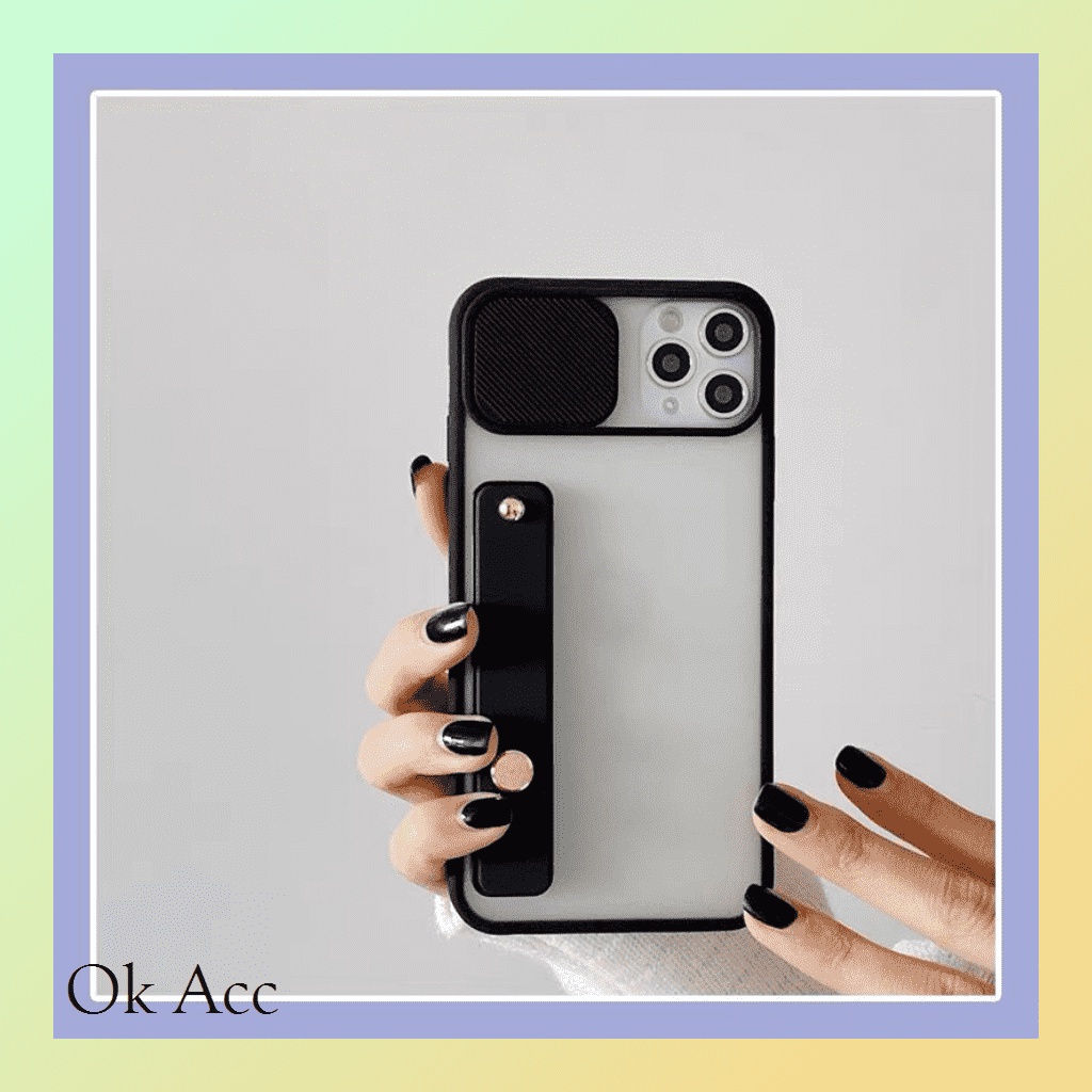 NEW Case sliding kamera finger Strap holder ALL Type Oppo Realme Narzo Xiaomi Redmi Poco Pocophone Vivo