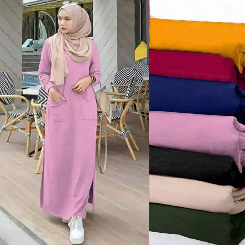 MAXI LINDY / GAMIS LINDY BAHAN BABYTERRY GOOD QUALITY-2