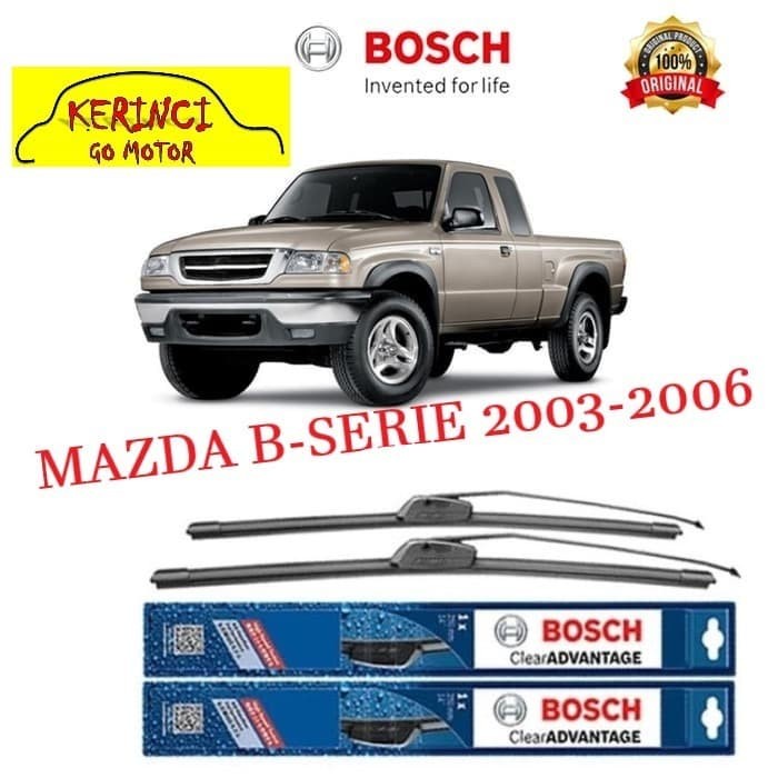 WIPER BOSCH CLEAR ADVANTAGE MAZDA B-SERIE 2003-2006 19&quot; &amp; 19&quot; SEPASANG