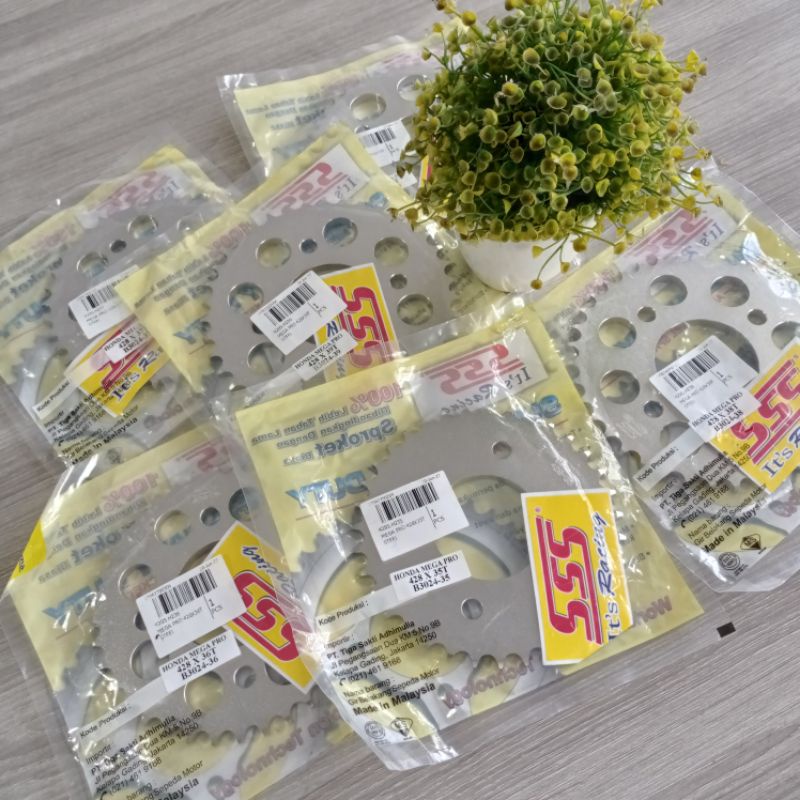 Gear GIR Belakang SSS MEGAPRO, CB150R, CBR150, VERZA, TIGER, SONIC 428 39T 40T 41T 42T 45T 46T SSS
