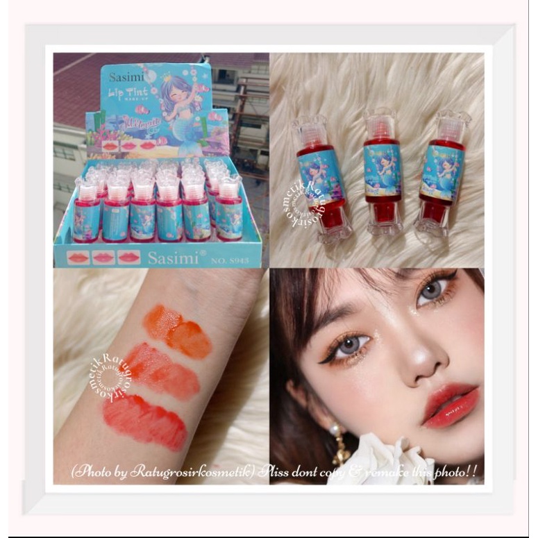 PROMO ECER!!!LIP TINT CANDY SASIMI MERMAID/BUBBLE MILK/ALOEVERA NO.S943/S946/S975