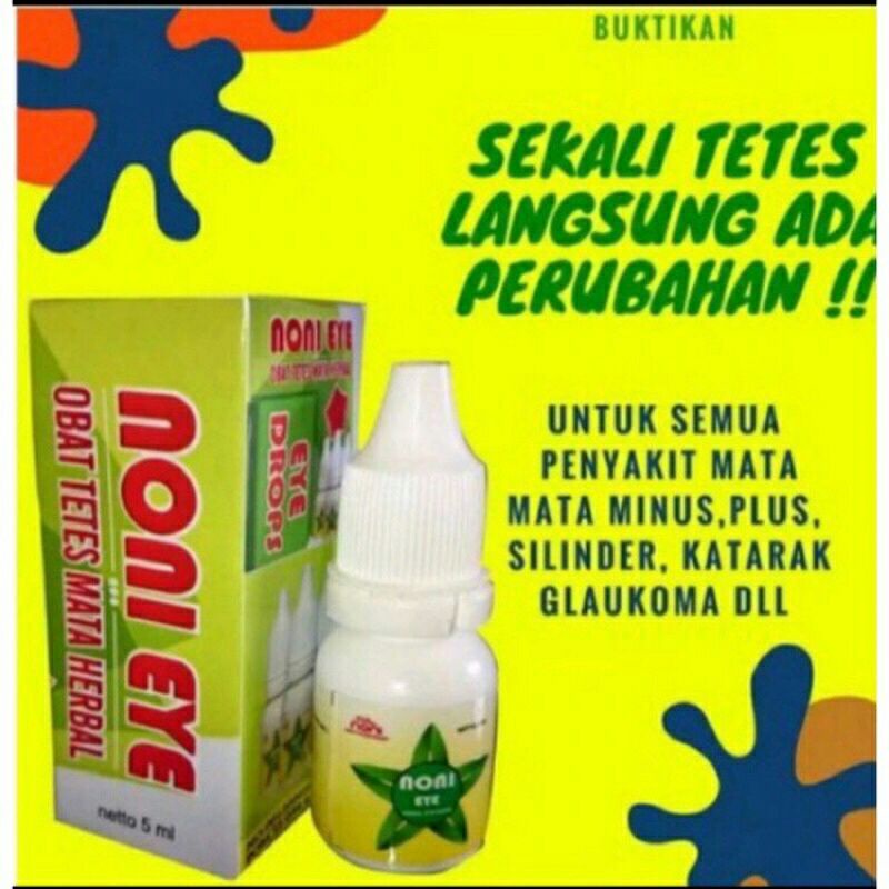 Noni Eye Obat Tetes Mata Herbal Original Obat Mata Minus, Mata Plus, Mata Silinder, Glaukoma, Katara