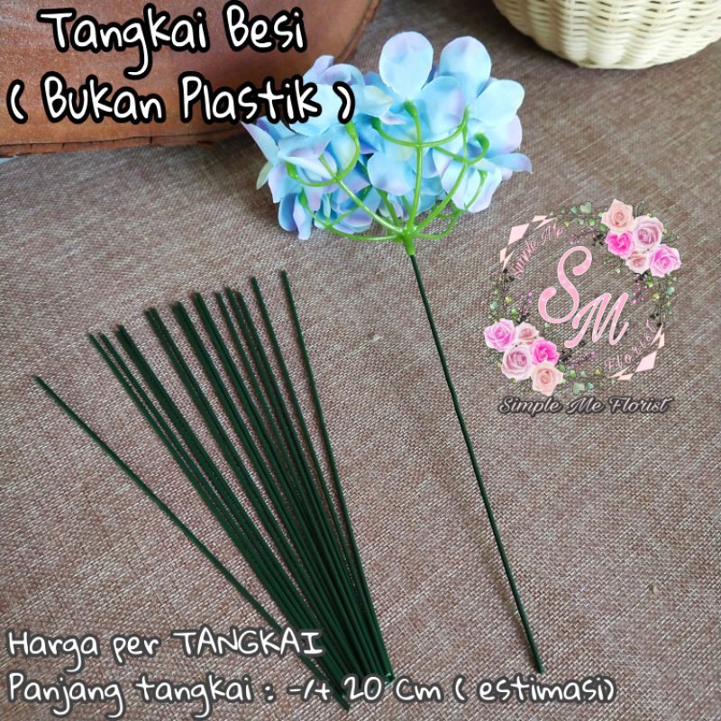 Bunga Plastik Hortensia Hydrangea Bundle Bunga Artificial Dekorasi Mahar-TANGKAI 20cm/pc