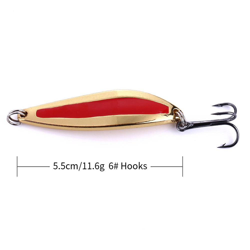 HENGJIA 4pcs Umpan Metal Sequins Spoon Pancing Payet Ikan Fishing Lure Fishing Hooks Kail Tackle