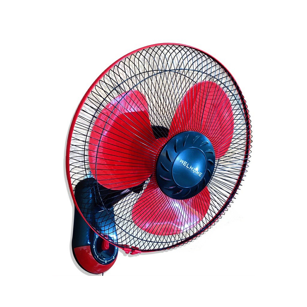 Welhome WH-1663E Wall Fan 16 inch Kipas Angin Dinding 3 Baling-baling BERGARANSI RESMI 1 TAHUN MANTAP