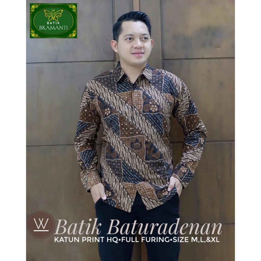 kemeja batik pria lengan panjang terbaru ORIGINAL BY MARTOWIRO