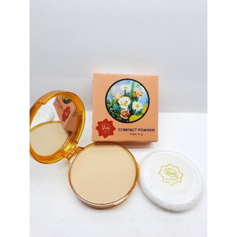 ✿ELYSABETHME✿ Viva bedak Compact bedak padat orange anti wajah berminyak two way cake TWC