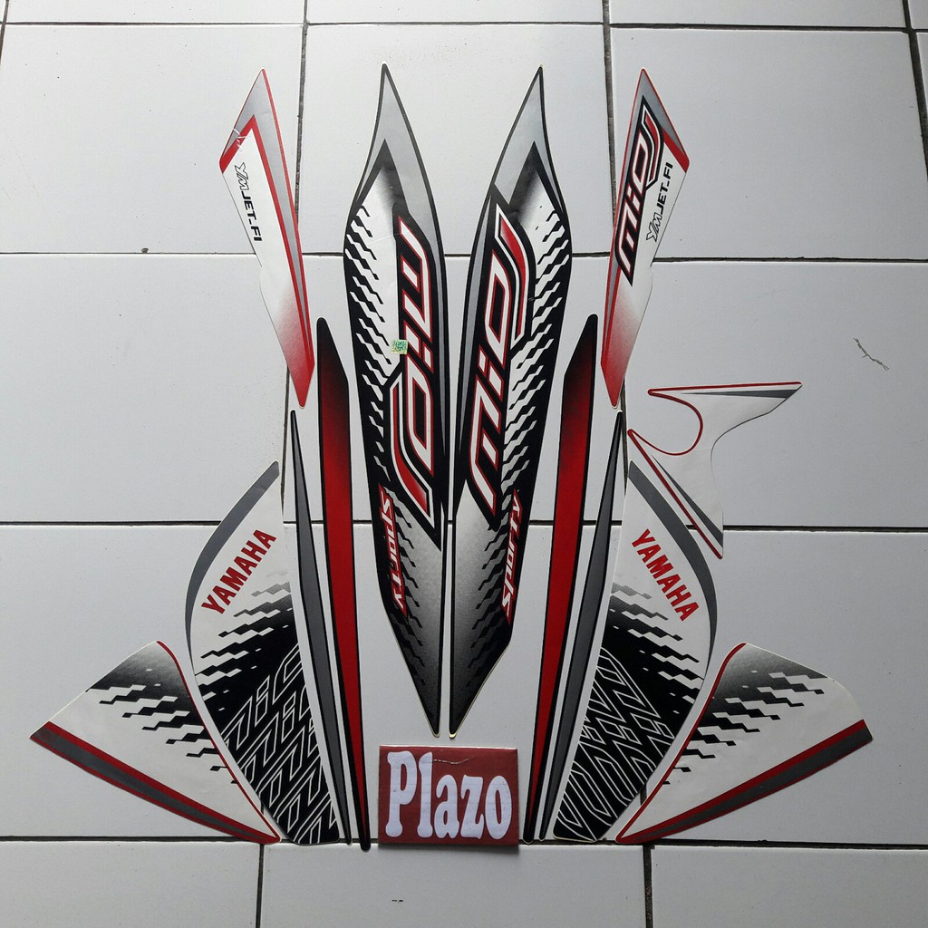 stiker body mio j sporty 2014 merah