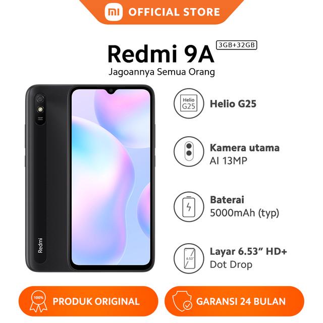 [Pre-Order] Xiaomi Redmi 9A (3+32GB) Layar DotDrop 6.53