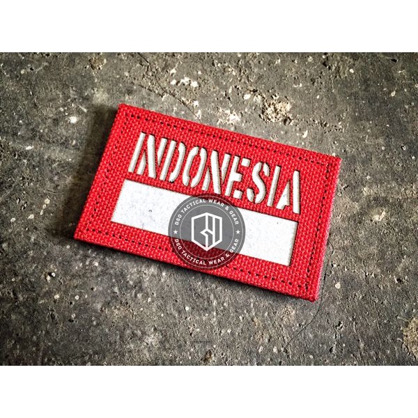 MAINAN & HOBI AKSESORIS AIRSOFT GUN PATCH INDONESIA FLAG DUMMY IR PATCH MILITARY AIRSOFT GEAR