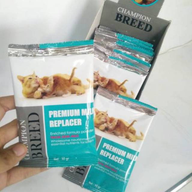 Susu Champion Breed 30gr ( 1 SACHET ) | Susu Premium Anak Kucing | Susu Champion (1 SACHET)