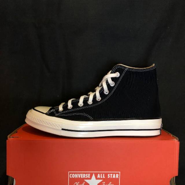 Converse 70s hi Black Egret/White