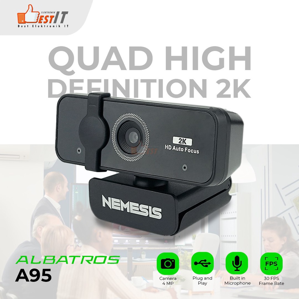 NYK Nemesis A95 Albatros QHD Gaming Steaming Webcam with 2K Resolution