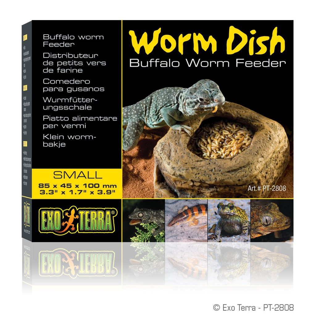 

Pet Republic Tempat makan reptil EXOTERRA Worm dish Small