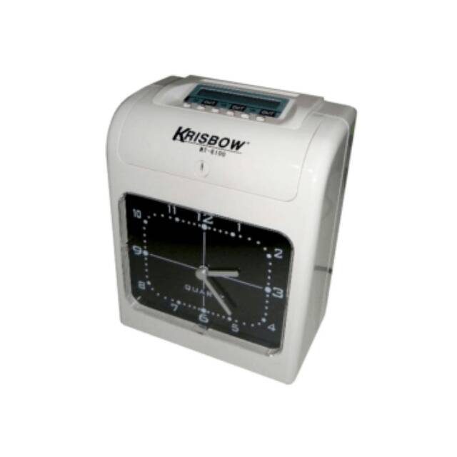 Krisbow Mesin Absensi Elektronik Tr 6100 Manual Dengan Kartu Time Recorder With Card Shopee Indonesia