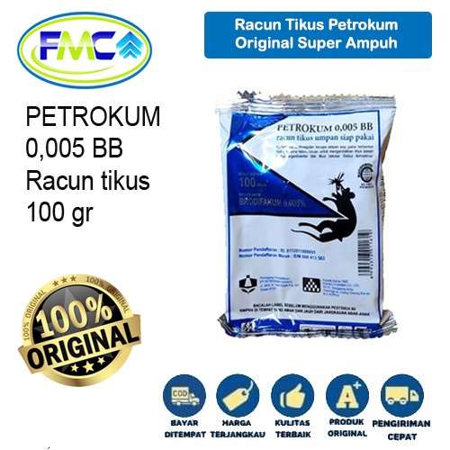 Racun Tikus Ampuh Mati Kering Original Petrokum Tidak Bau Asli Umpan Pembasmi Hama Super Kuat Kualitas Terbukti