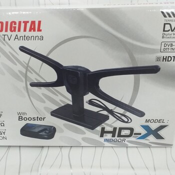 Antena TV Indoor+Booster+Kabel Langsung Colok /Antena Digital PF HD-X///