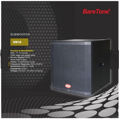 Subwoofer Baretone aktif 18 inch SW18 original 16000 watt