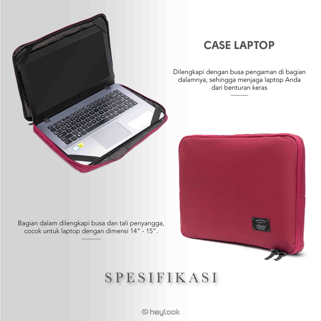 Tas Laptop Sleeve Cover Soft case Laptop Macbook Asus Acer Lenovo Dell HP Huawei  11 13 14 15 Inch Waterproof