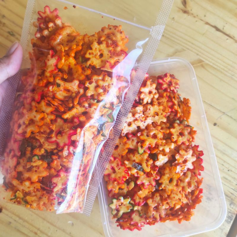 

Krupuk Seblak Pedas/Cemilan Pedas/Cemilan Jadul