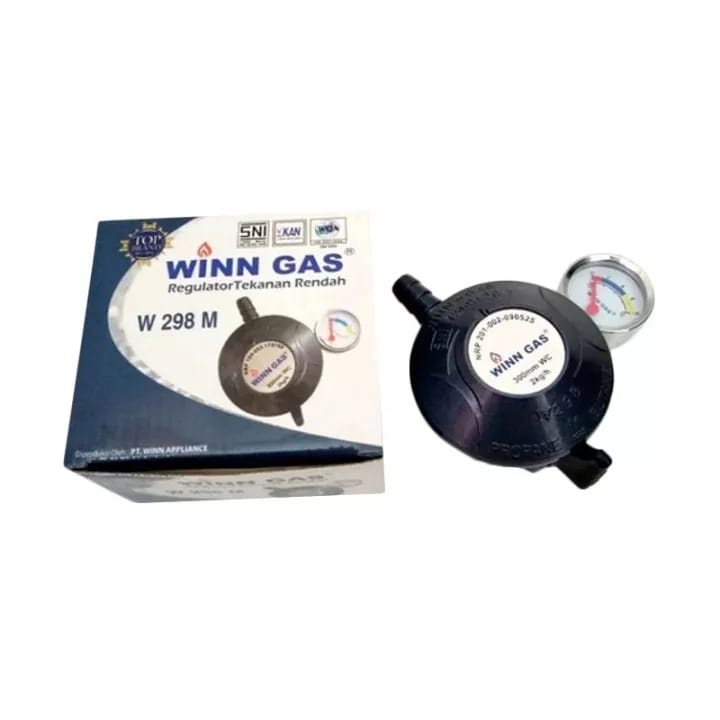 Winn Gas Regulator + Meter Tekanan Rendah W 298 M W298M