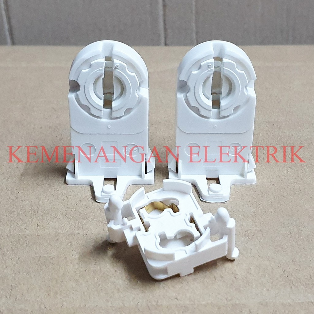 FITTING DUDUKAN KAKI TL-D TL T8 SACE LAMPU NEON SET 3PCS