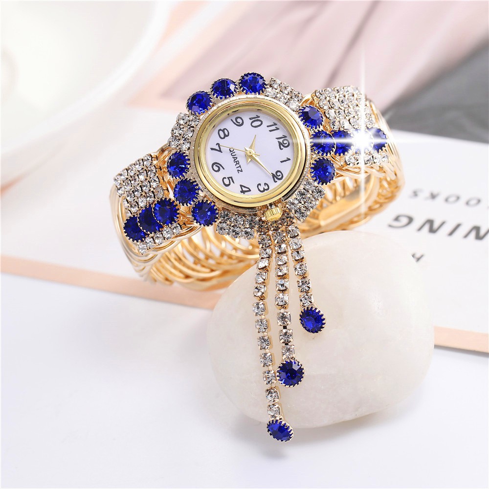 SANGCAKRA COD - Jam Tangan Wanita Luxury Full Diamond Mewah Berkelas Steel Sport Quartz Business Waterproof Casual Watch -J37