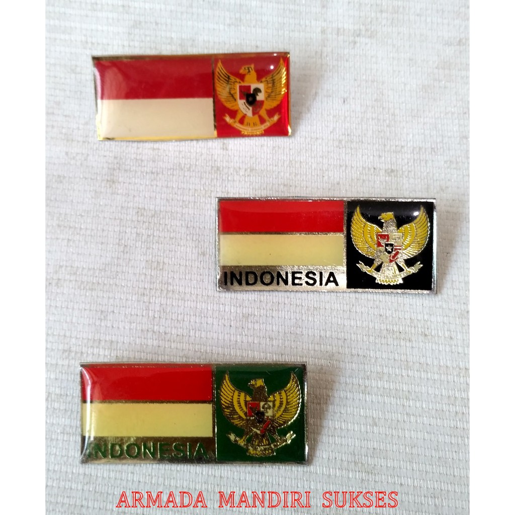 Pin Bendera Merah Putih Garuda