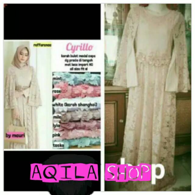 Gamis nagita/dress nagita 185000