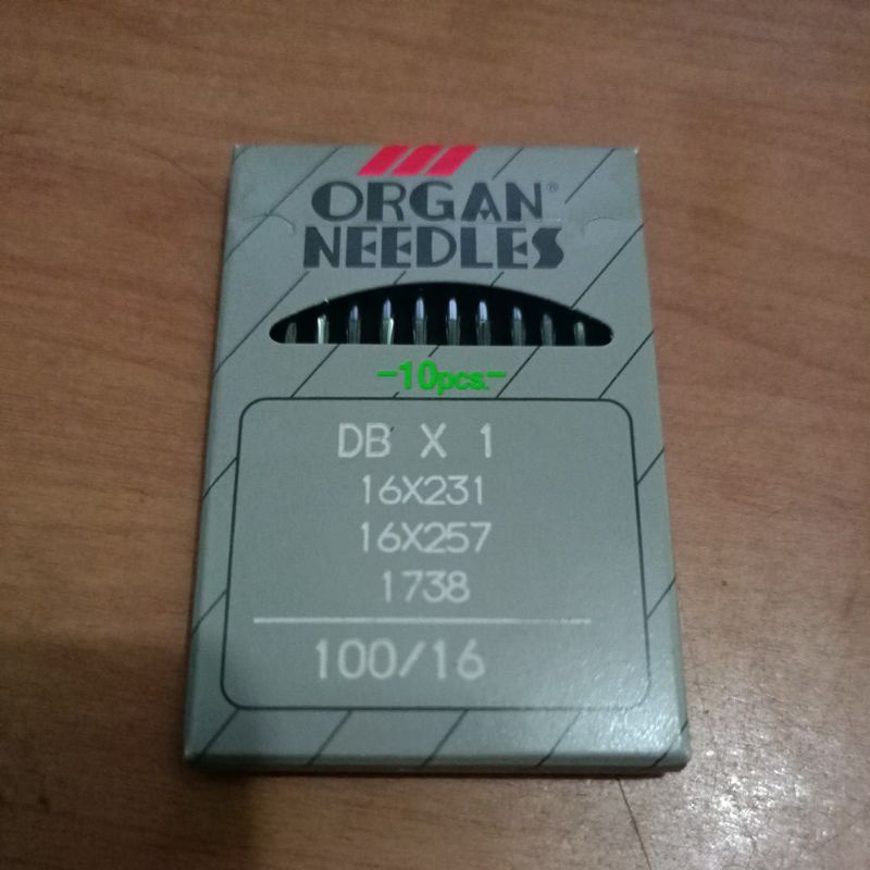 jarum organ DB x 1 nomor 16 isi 10 jarum