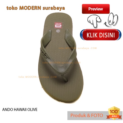 ANDO HAWAI OLIVE sandal jepit flat casual