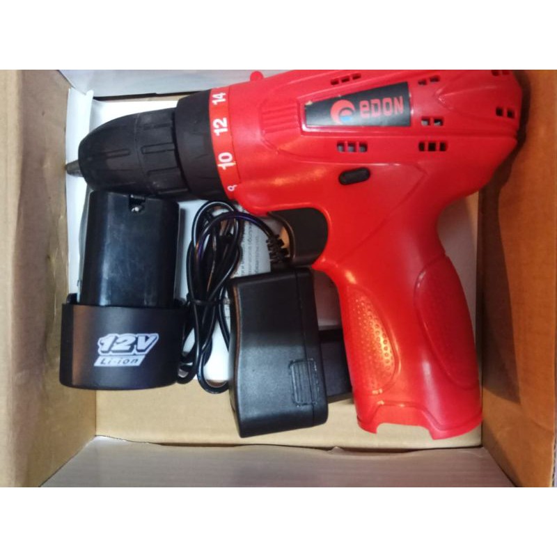 Mesin Bor Cordless Driver Drill EDON