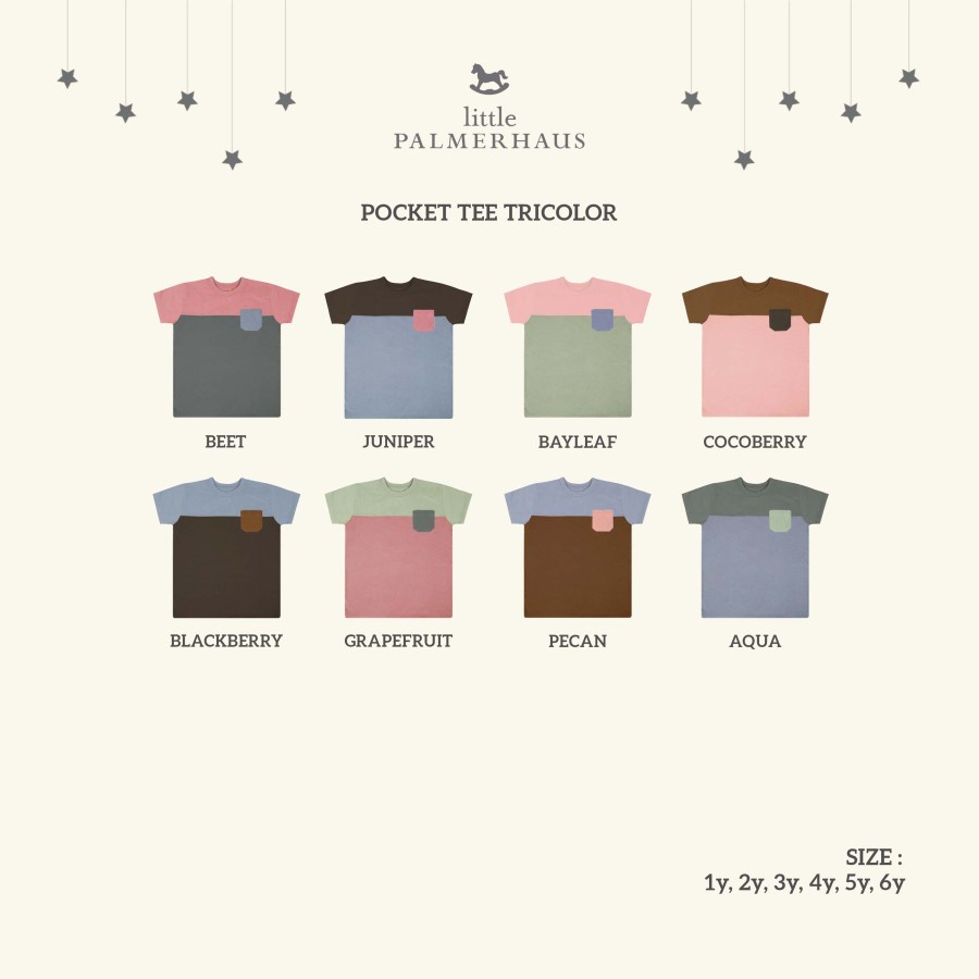 Little Palmerhaus - Tricolor Pocket Tee