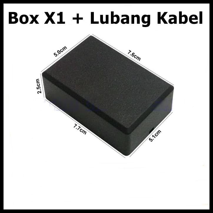BOX X1 HITAM TEBAL TEMPAT KIT ELEKTRONIK