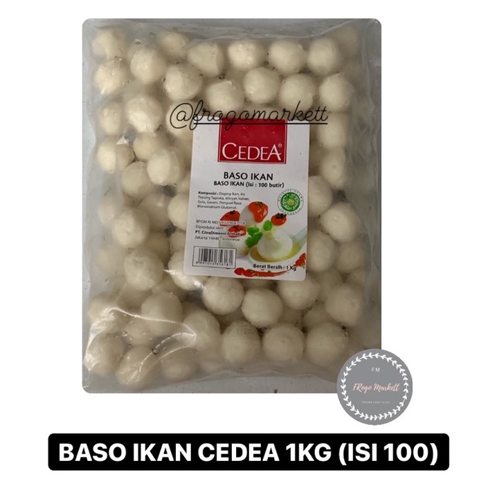 Fish Ball Cedea Baso / Bakso Ikan Isi 100