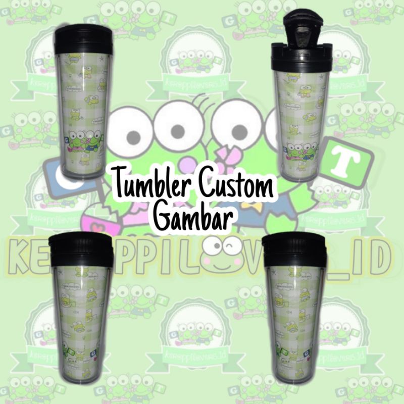 KL_ID Tumbler Dan Gelas Tutup Keroppi