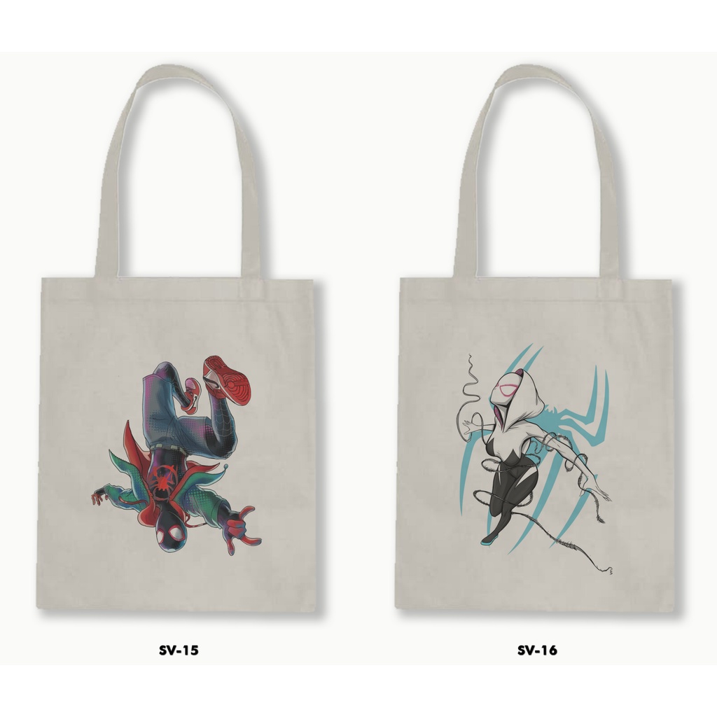 TOTE BAG BLACU - Spider Man Into the Spider Verse 01