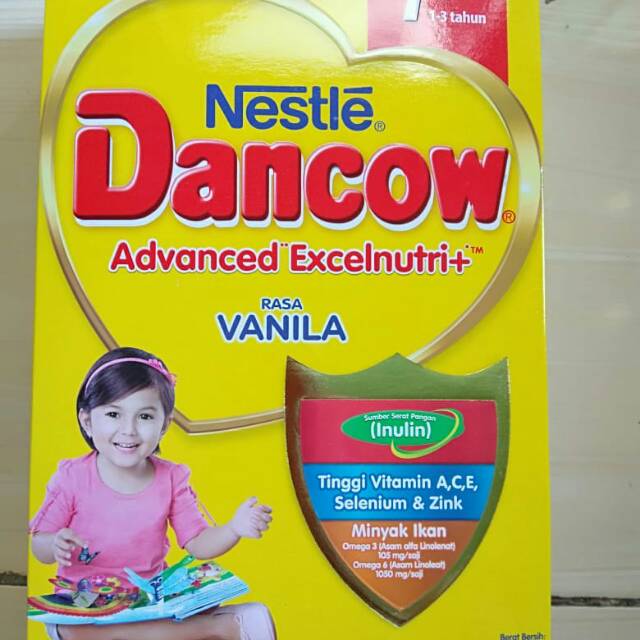 DANCOW EXCELNUTRI 1+ MADU/VANILA &DANCOW 1+ MADU SUSU BUBUK EXPIRED 2020 RASA VANILA DANCOW ADVANCED