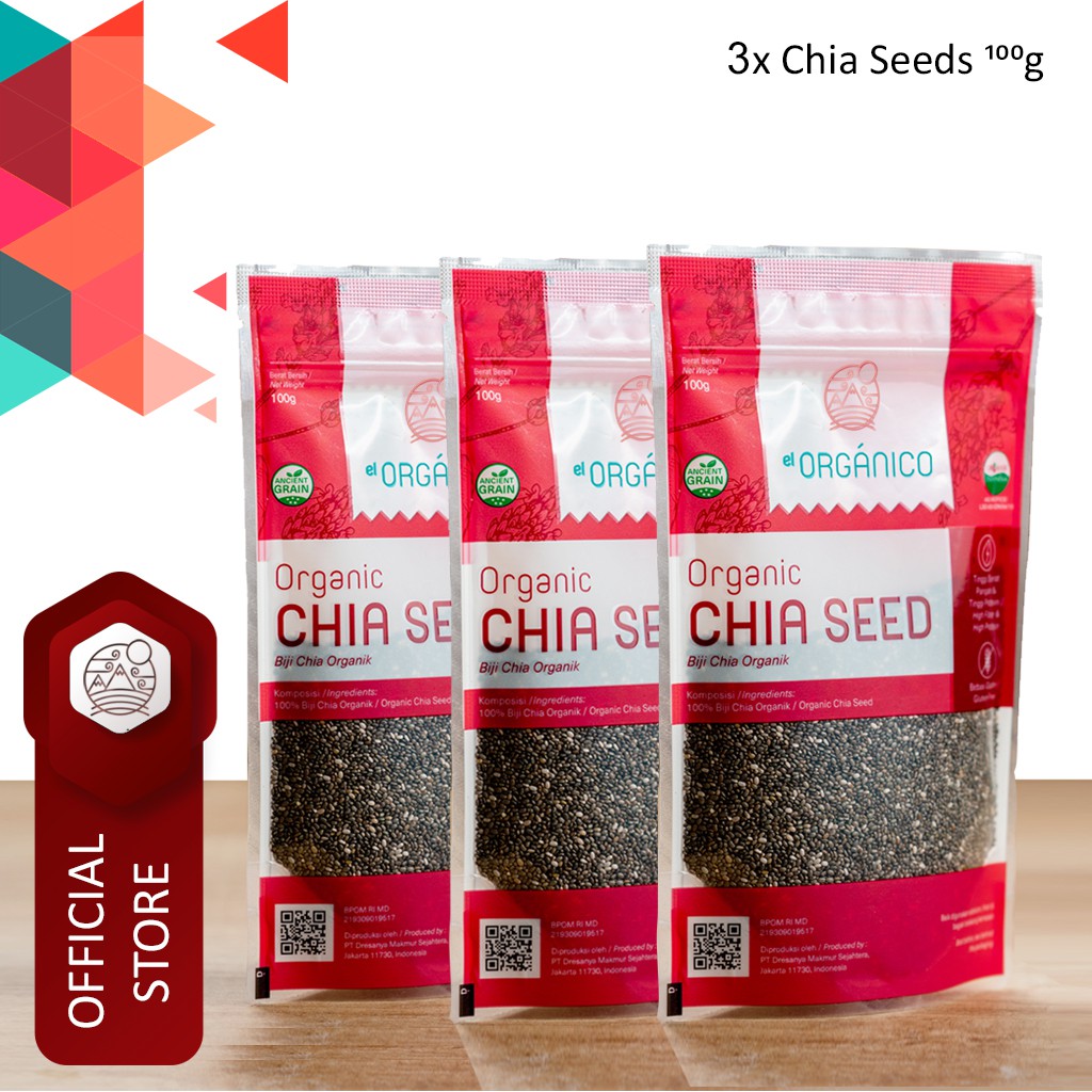 

Chia Seed Organic El Organico 100gr (Triple Pack)