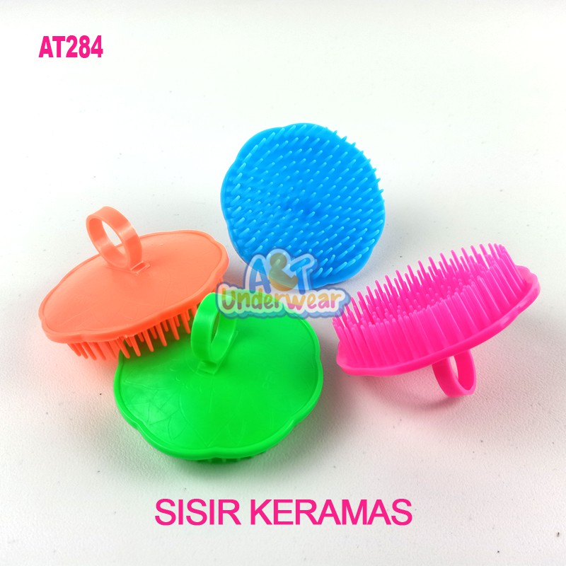 AT284-Sisir Keramas Bulat/Sisir Pijat Salon