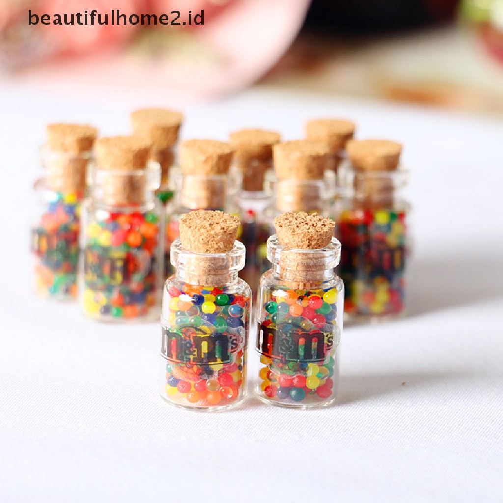 (Beautifulhome2.Id) 3pcs Miniatur Botol Permen Untuk Aksesoris Dapur Rumah Boneka