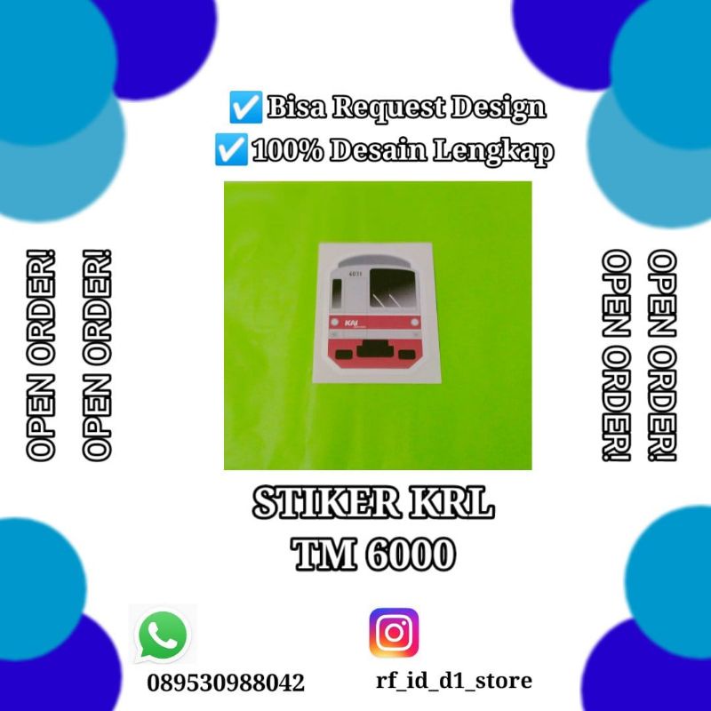 STIKER KOLEKSI KRL COMMUTER LINE TRAIN SERIES
