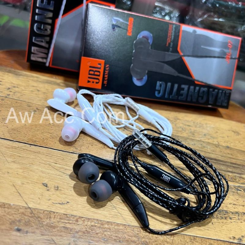 [JBL-7] Earphone JBL Magnetic Super Bass Stereo Wired Headset for all Smartphone Jack 3.5mm