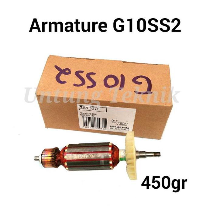 ARMATURE ORIGINAL HITACHI GERINDA G10SS2 - ROTOR SPARE PART TERLARIS