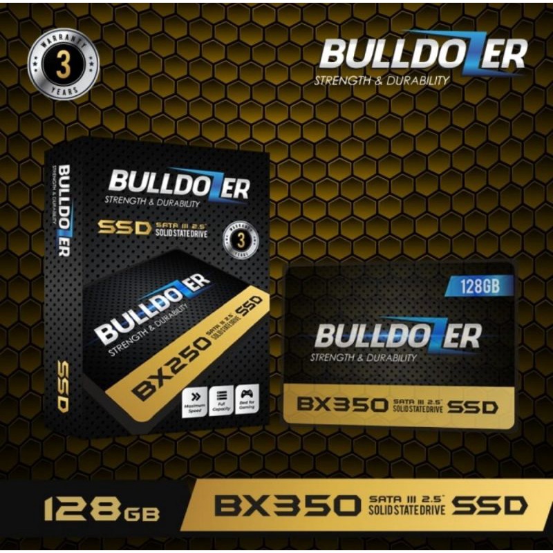 SSD 128GB BULLDOZER Sata 3 2.5&quot; GARANSI RESMI