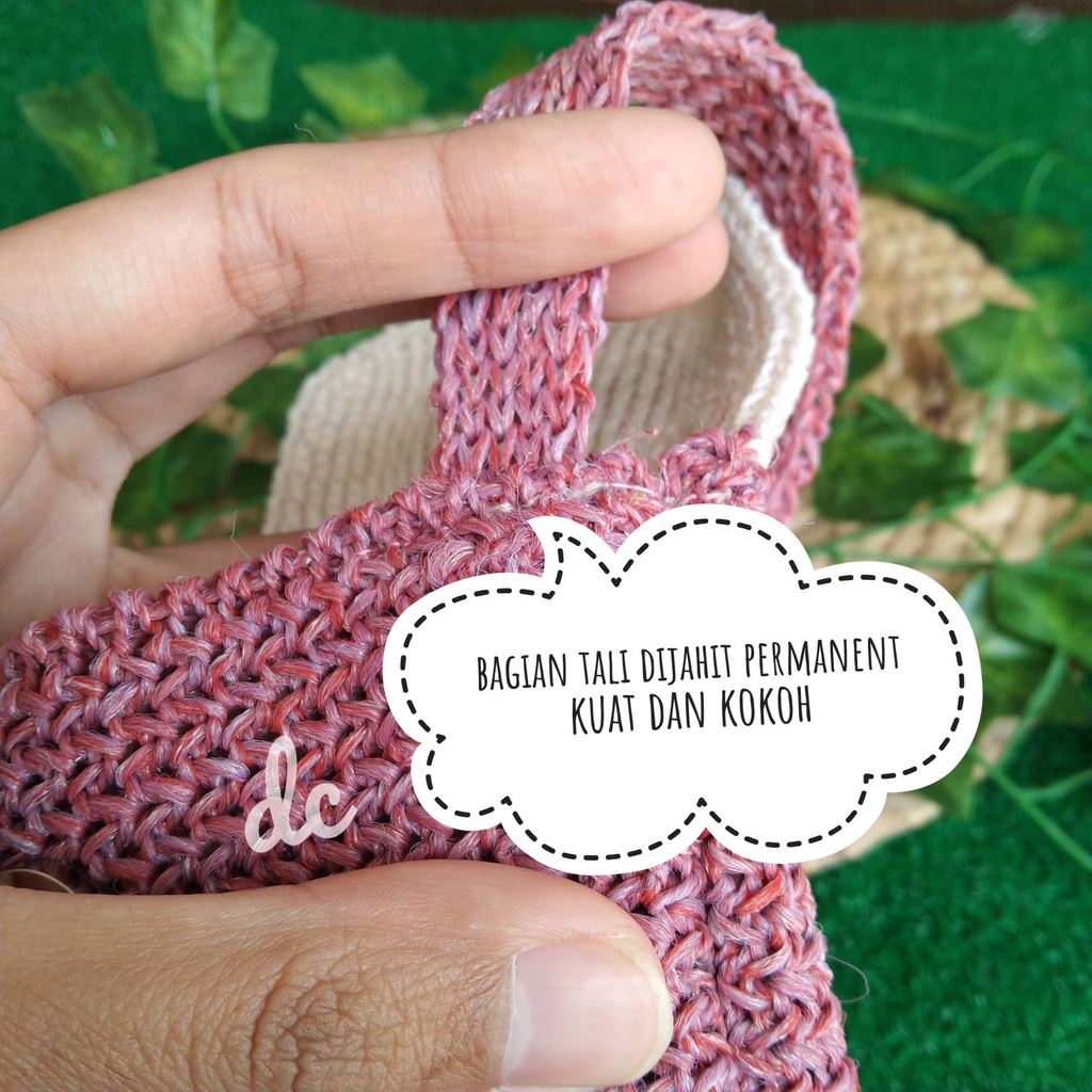 Tas rajut hp murah // tas hp rajutan cantik // oleh-oleh rajutan bandung // slingphone rajut pita