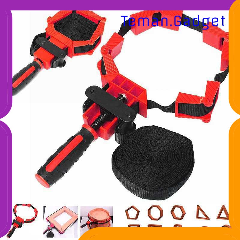 TG-DE388 ACAMPTAR PENJEPIT BINGKAI KAYU ADJUSTABLE RAPID CORNER CLAMP 4 JAWS