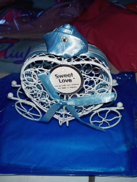 Kotak Permen Mini Bentuk Kereta Love Shabby Pajangan