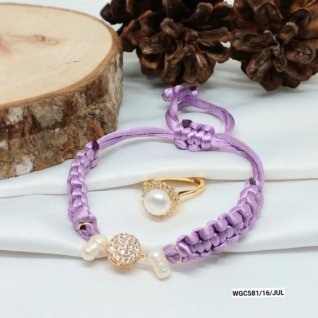 SET GELANG TALI DAN CINCIN EMAS MUTIARA MURAH BAGUS , PERHIASAN ANAK DAN ORANGTUA