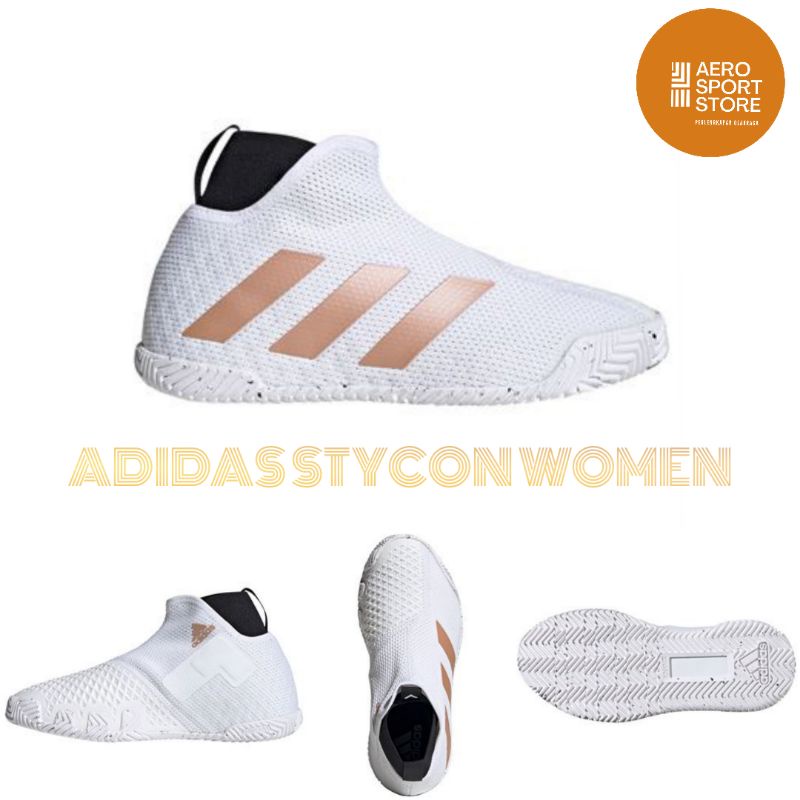 [ SEPATU TENIS LAPANGAN WANITA ADIDAS STYCON M ORIGINAL ]